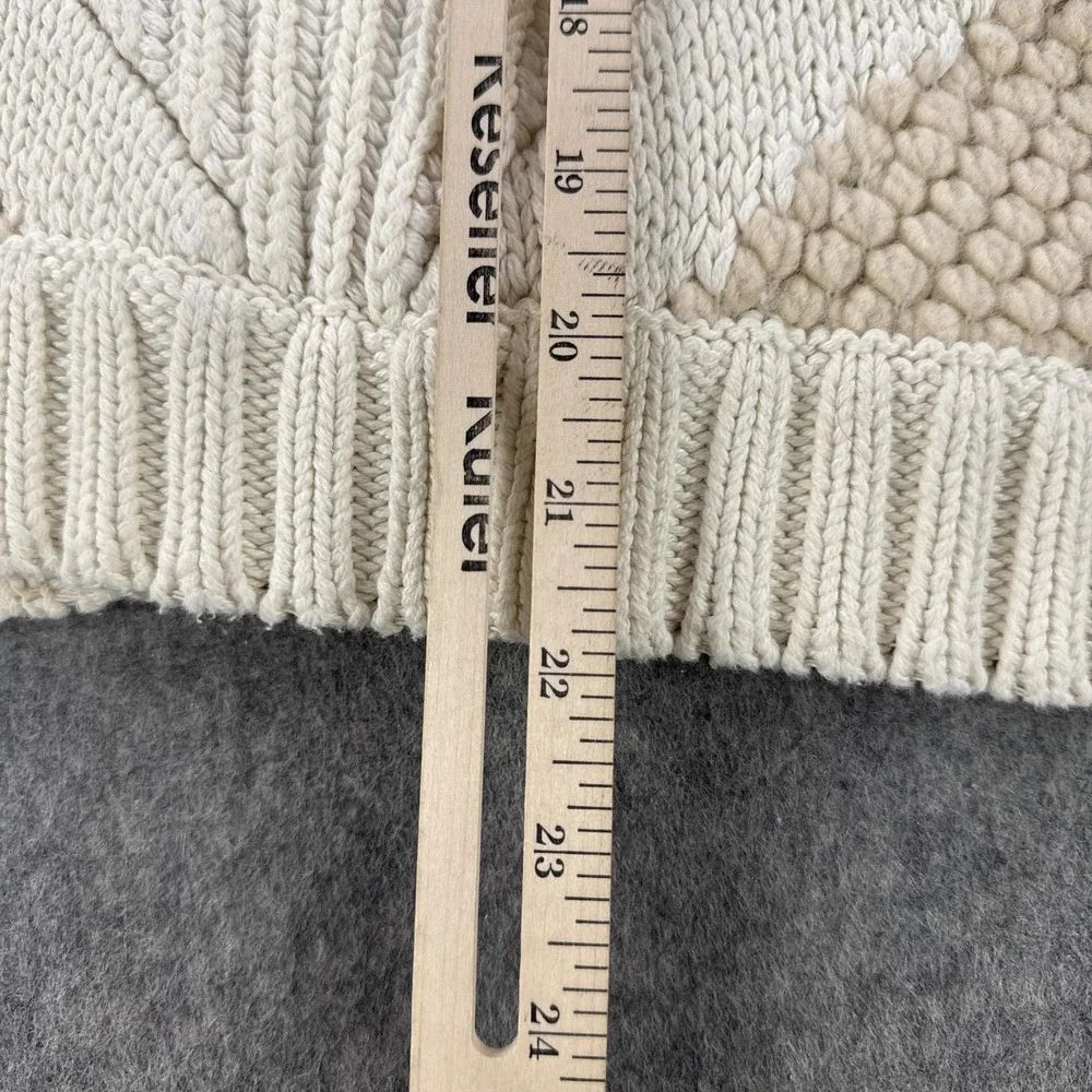& Other Stories Sweater Womens Large Cream Beige Chunky Cable Knit Wool Blend - Picture 9 of 10
